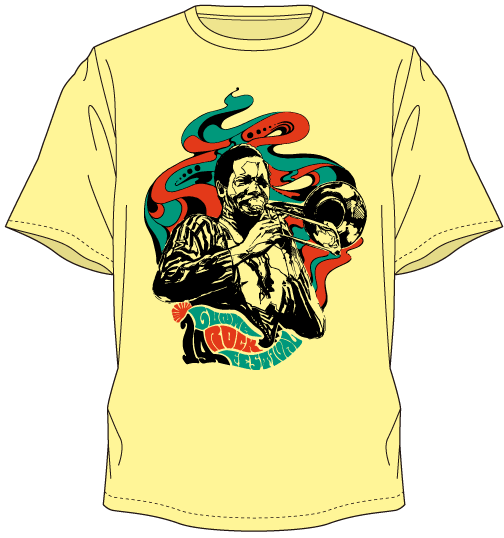 detell GRF BLACK GROOVE Tシャツ アフリカンカラー